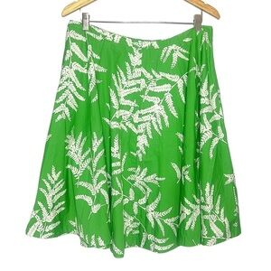 Tommy Hilfiger Fern Cotton Plant Midi Skirt 14